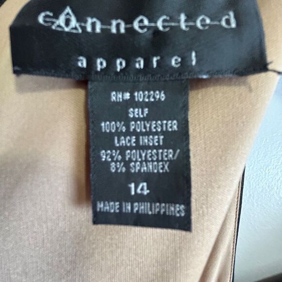 Connected Apparel Black Chemise with Lace Details - Picture 8 of 8